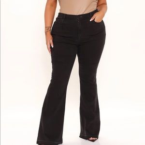 Fashion nova flare black jeans
